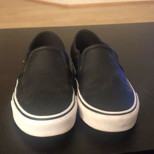 Black slip ons